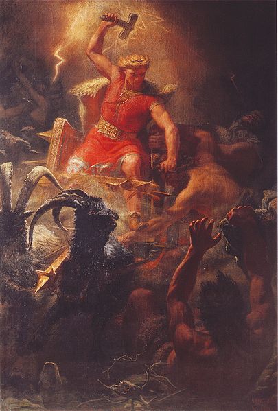 Thor's battle with the Ettins